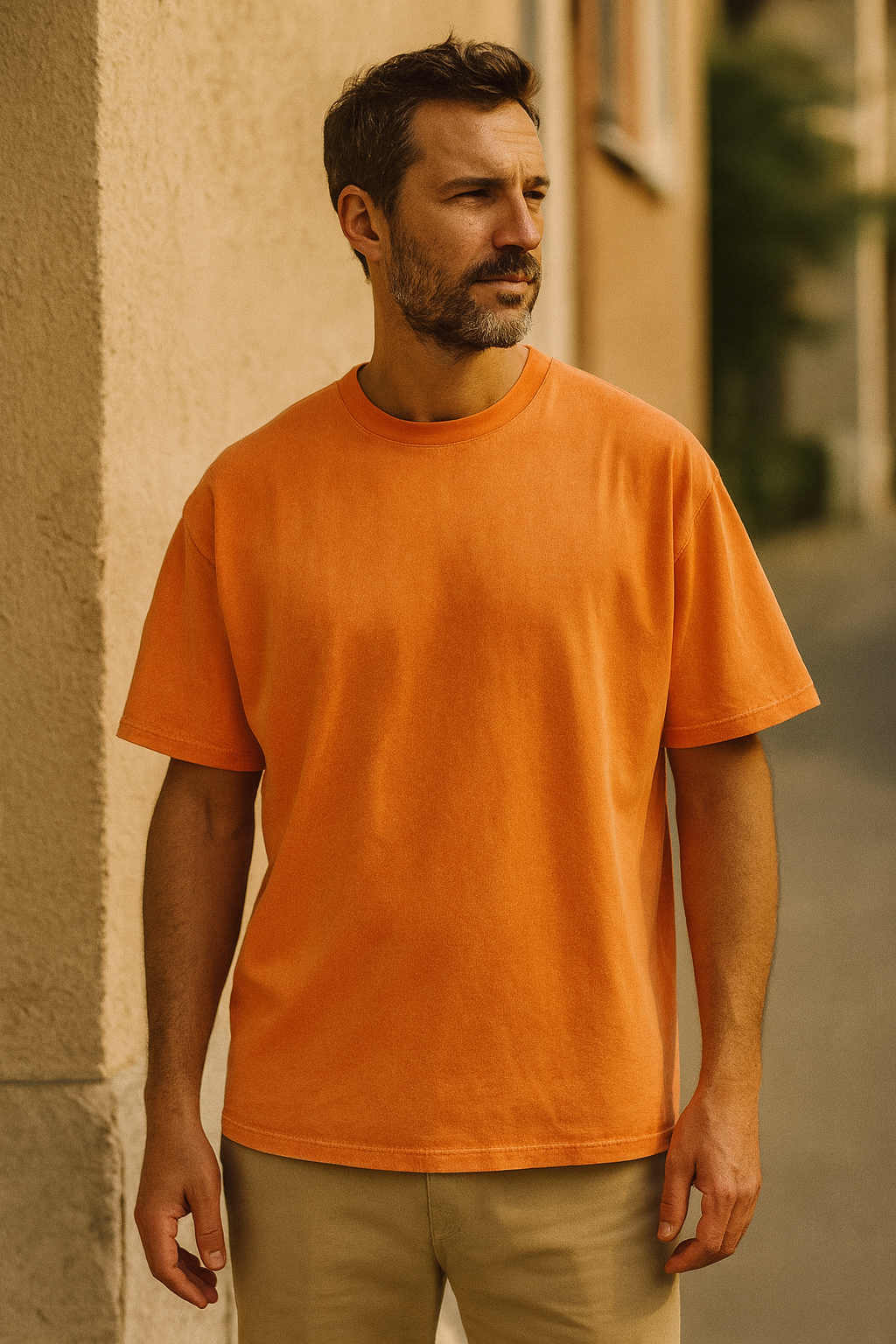 Men’s Relaxed Fit T-Shirt Vintage Pink | Washed Casual