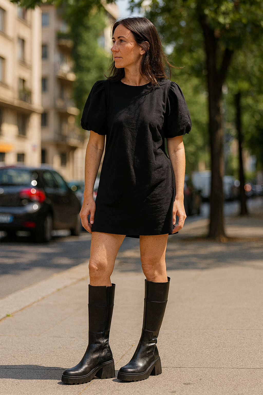 Women's Knee High Boots Block Heel | Chunky Platform