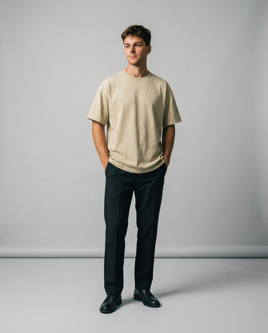 Men’s Relaxed Fit T-Shirt Vintage Pink | Washed Casual