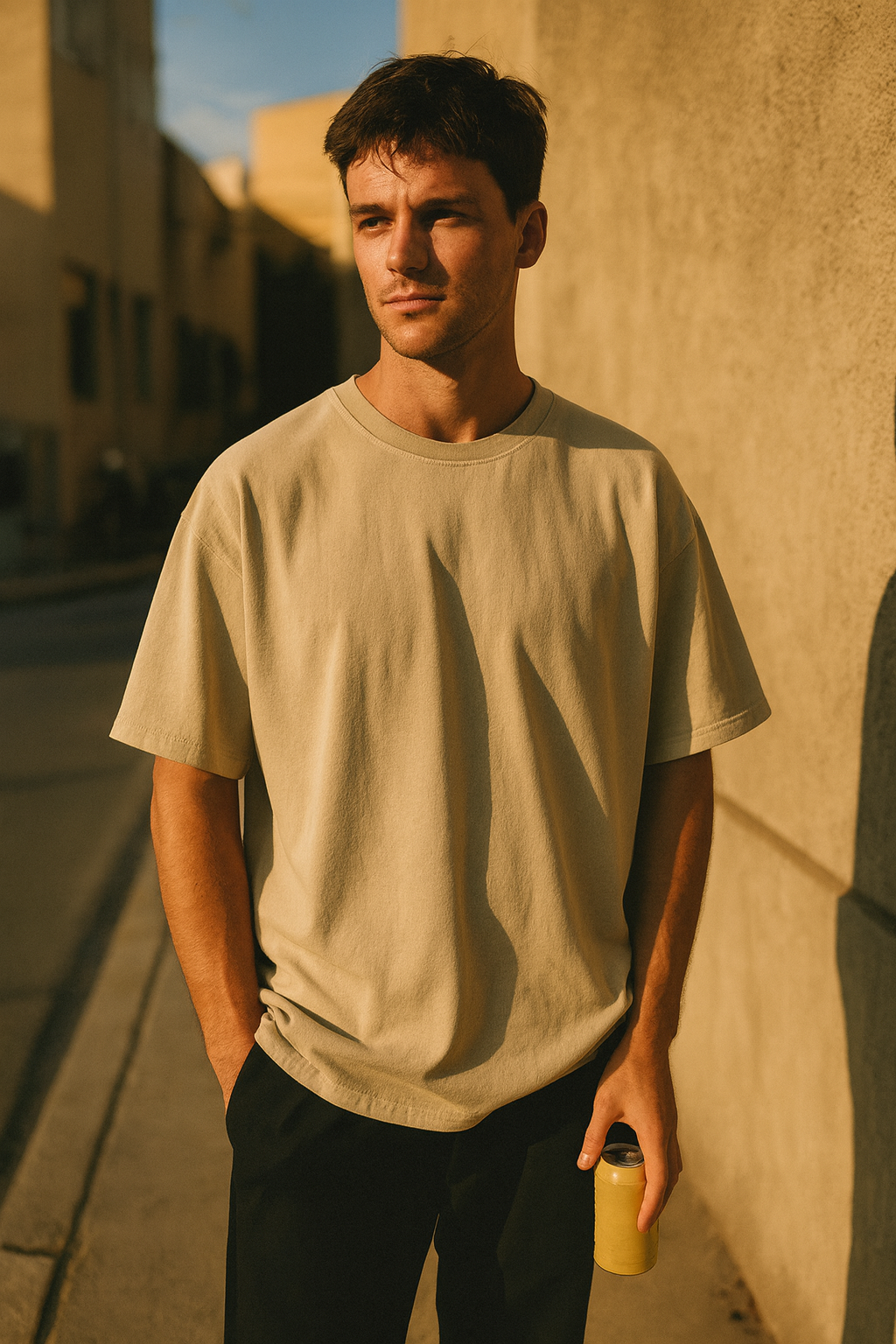 Men’s Relaxed Fit T-Shirt Vintage Pink | Washed Casual