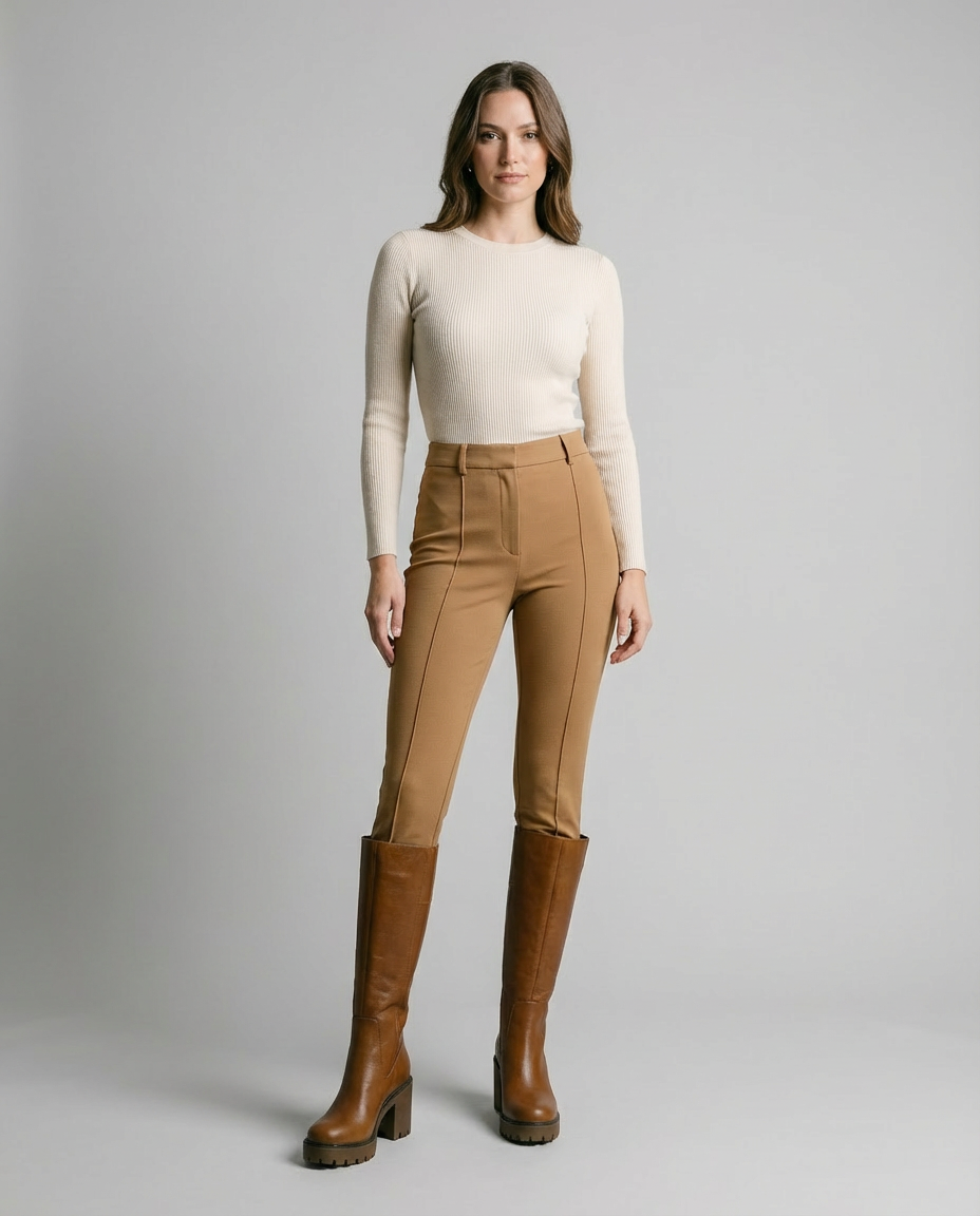 Women's Knee High Boots Block Heel | Chunky Platform